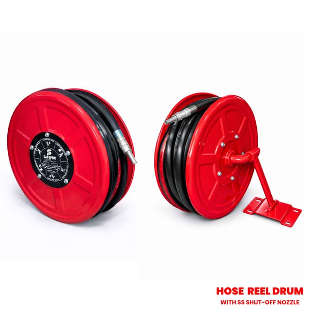 Hose Reel Drum Indian with SS Shut Off Nozzle