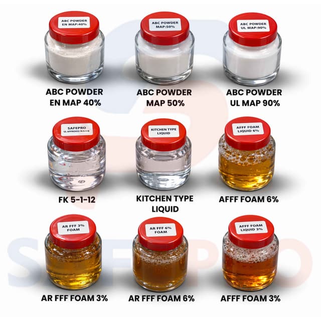 SAFE PRO Chemical and Powder for Fire Extinguishers